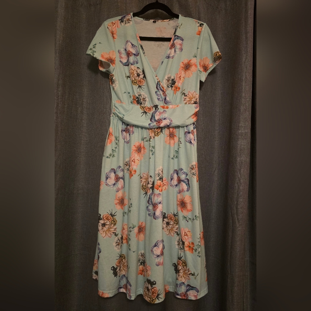 Floral Wrap Dress